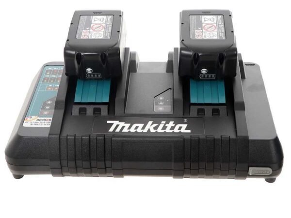 Makita DUC353Z 2x 18V mit 2x 5Ah Akku + 2x DC18RC – Bild 4