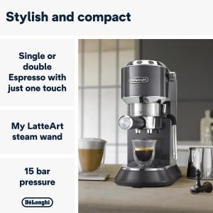 DeLonghi Dedica Arte EC885.GY ESE Capsule-espressomachine - Afbeelding 4