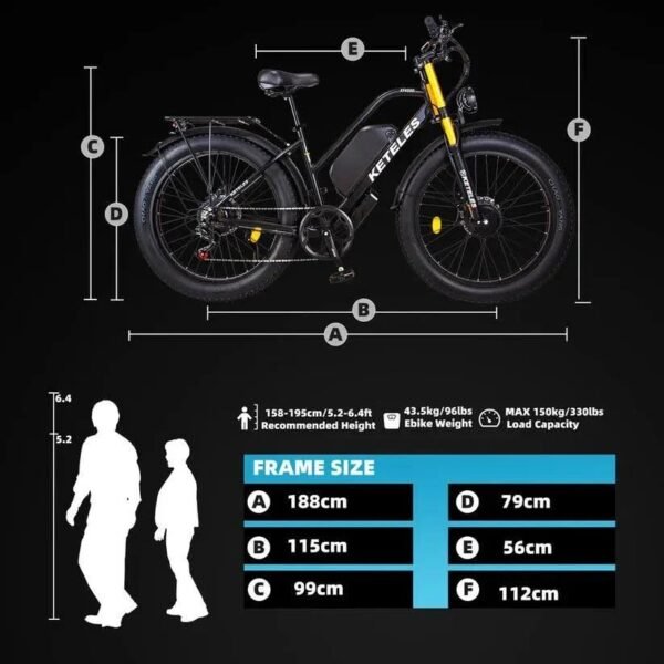 KETELES XF4000 Dual Motor Electric Bike - Afbeelding 5